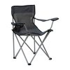 Flash Furniture Gray Folding Camping Chair with Armrest Cupholder JJ-CC303-GY-GG